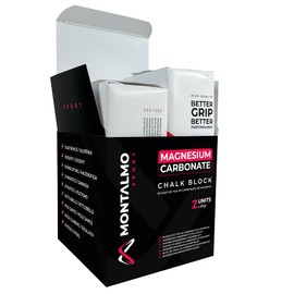 MONTALMO Magnesiumblöcke für Klettern, Crossfit, Calisthenics, Gewichtheben, Pole Dance, Paddel, Kettlebell, Fitness, Sporttraining | Chalk Block | Magnezia Handkreide
