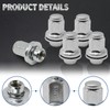 ZUDKSUY 5PCS M14-1.50 Wheel Nut Replacement Front and Rear 9-1000371,