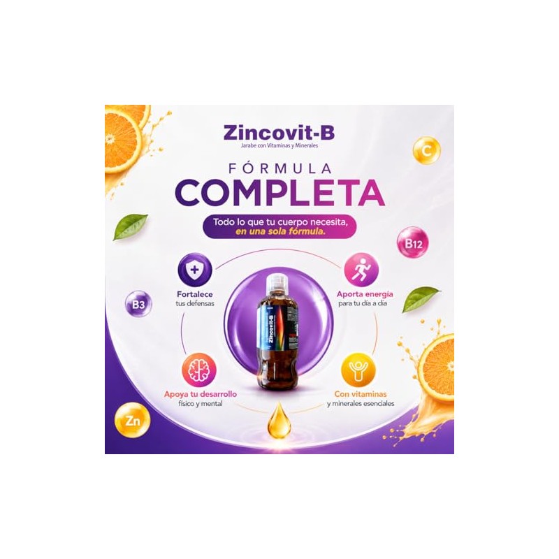 Apex Zincovit-B Jarabe Multivitamínico