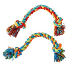Tug Buddy Rope Chew Dog Toy for Light Chewing, 4 Piece – Tug of War, Dog Rope Toy for Medium Dogs, Multi-Colored Assorted.
