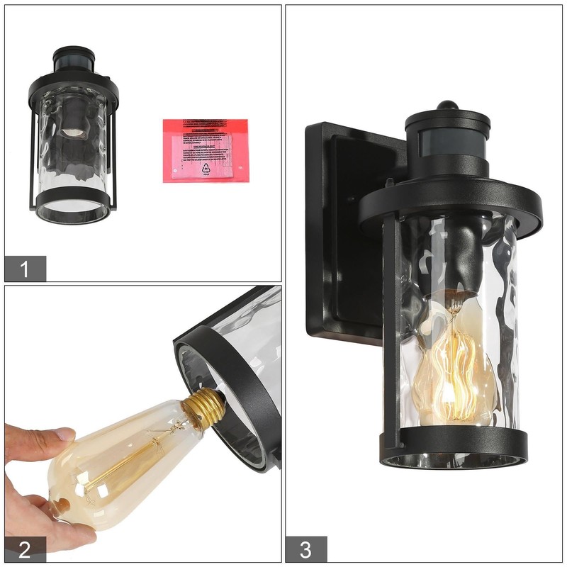 classy leaves Dusk to Dawn Outdoor Light Fixture Motion Sensor