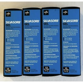 Medline 4 Silvasorb Gel Silver Antimicrobial Wound Gel 1.5 oz. Per Tube. Exp. 11/2025