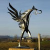 Rustic Horse Sculpture Modern Statue Metal Art Waterproof Horse Statue