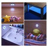 Auto Ceiling Lamp LED Rechargeable Interior Press Light 10.5x9.2x1.2cm Car