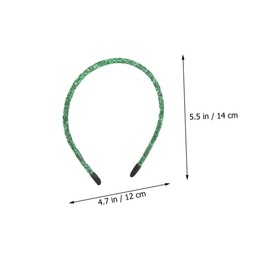 Healvian 5pcs Christmas Glitter Hair Accessories Headband Decorative Xmas Hairbands for Parties and Festive Occasions