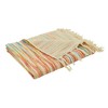 SARO LIFESTYLE Rainbow Stripe Throw Blanket