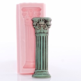 Roman Column Silicone Mold Food Safe Chocolate, Fondant, Candy, Craft or Jewelry Mold Resin, Clay, Flexible and Easy to Use.