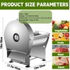 Generic Electric Potato Slicer, 0-0.4"" Stainless Steel Commercial Onion Slicer,