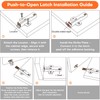 HBL' 2 Pack Push to Open Cabinet Hardware or Door