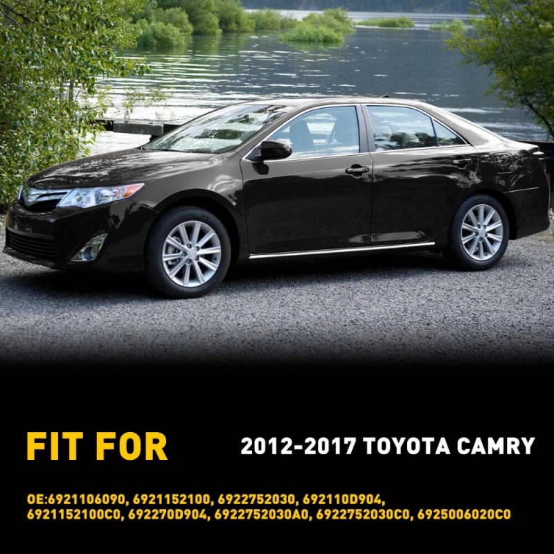 OXILAM Exterior Door Handle Rear For 2012-2017 Toyota Camry Rear