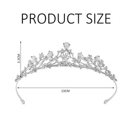 1 Piece Princess Crown, Women's Rapunzel Costume, Bridal Crown, Fairy Silver Tiara, Women's Carnival Silver Crown