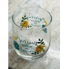 Greenbrier Spring Make Me Smile Seamless Wine Glass: Inspirational