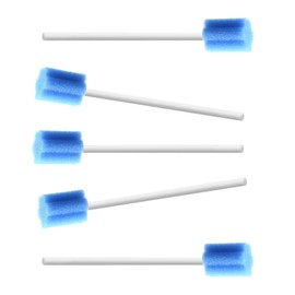 (250 PCS) JIESI Disposable Oral Swabs(Blue)