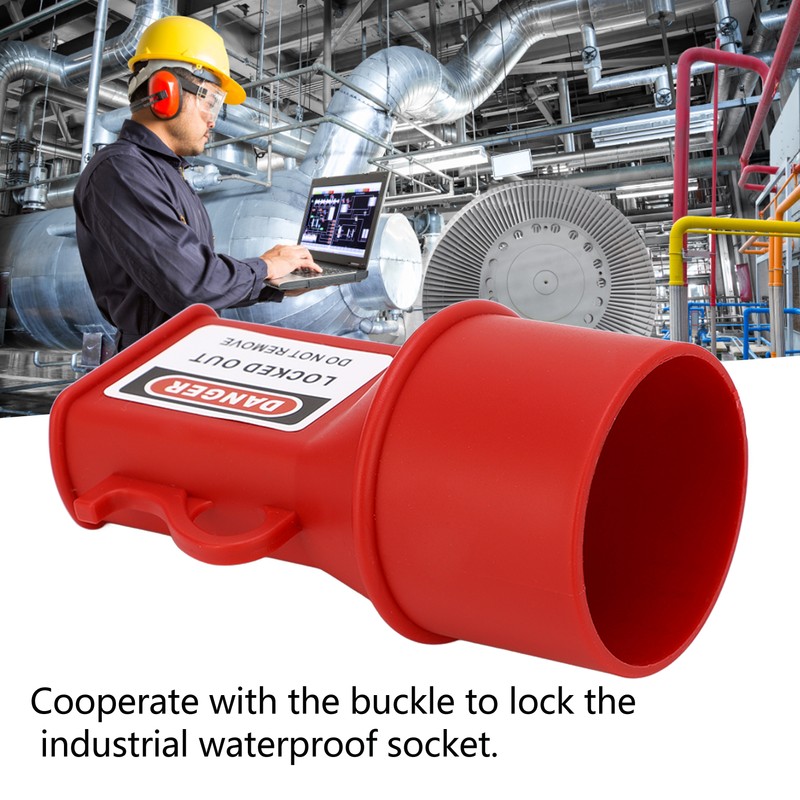 Socket Lockout Device Waterproof PP 55mm ID Pin and Sleeve
