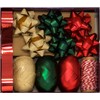 Design By Violet Traditional Wrap Bow and Ribbon Set Xmas
