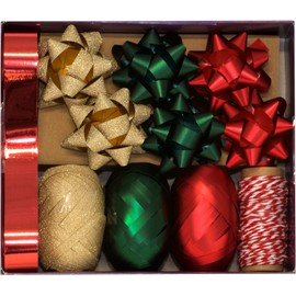 Design By Violet Traditional Wrap Bow and Ribbon Set Xmas Present Birthday