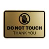 Signs ByLITA Classic Framed Do Not Touch Thank You Sign