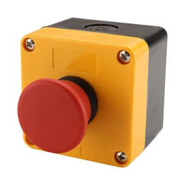 Baomain Red Sign Momentary Emergency Stop Weatherproof Push Button Switch 660V with Box