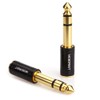 MOBOREST 1/4" (6.35mm) Plug/1/8" (3.5mm) Jack Stereo Adapter (6.35 Male