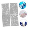 Beavorty 4sheet Christmas Nail Stickers Snowflake Nail Decals Easy to