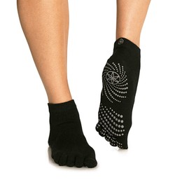 Gaiam Yoga Socks Medium/Large Unisex Adults Grey 2 Pairs