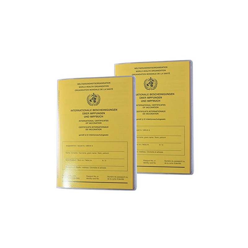 orgaexpert Set of 2 Protective Covers for Old Vaccination Certificate
