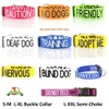 ASSISTANCE DOG Colour Coded S-M L-XL Dog Collars PREVENTS Accidents