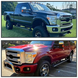 Spec-D Tuning Halogen Style Headlights Compatible with 2011-2016 Ford F250 F350 F450 F550 Super Duty L+R Pair Head Light Lamp Assembly