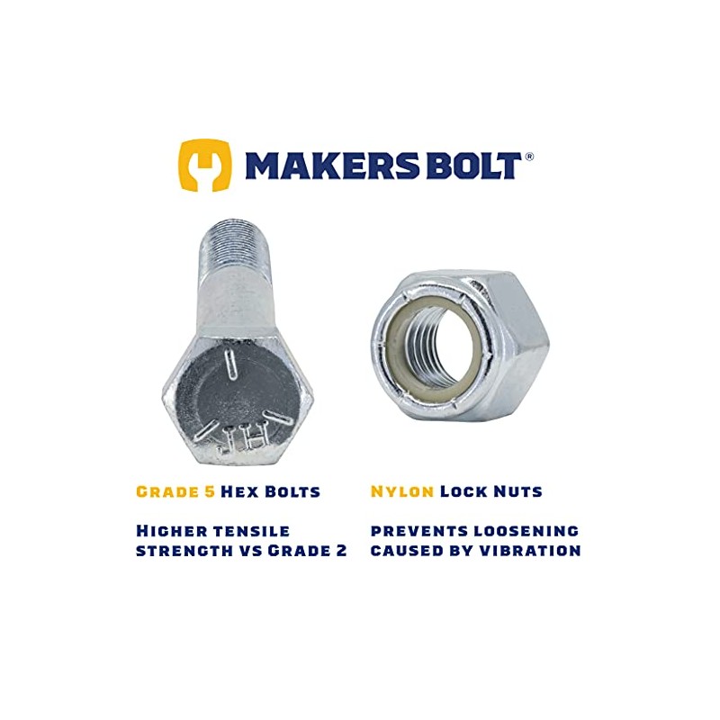 Grade 5 Shear Bolts for Rotary Cutters 1/2" x 3-1/2"