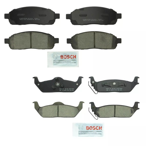 Bosch Quietcast Front and Rear Ceramic Disc Brake Pad Kit