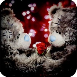 Me To You Tatties Sharing a Rose Valentines Bear Card