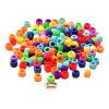 1000 Cuentas De Plástico Dona Pulsera Trenza Multicolor