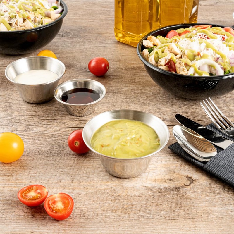 Stainless Steel Condiment Cup, Ramekin, Sauce Cup - Round -