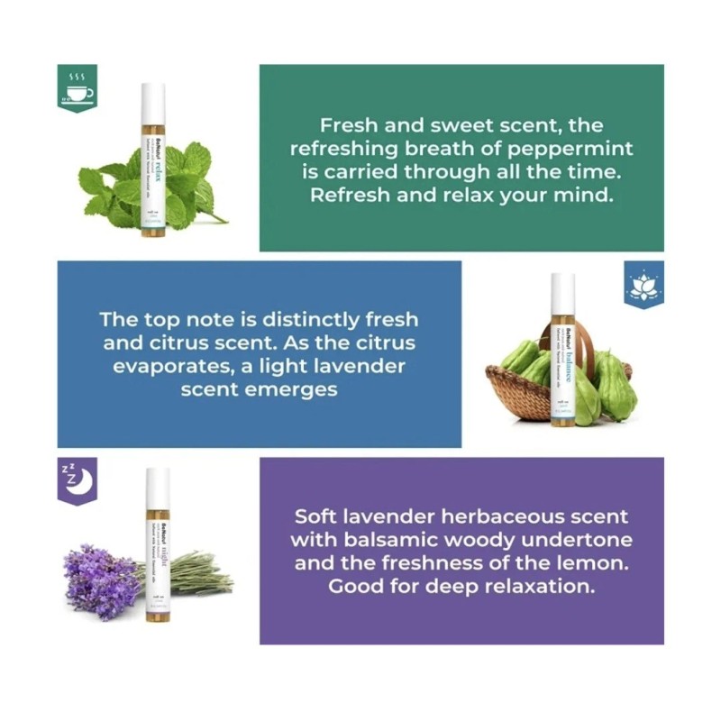 Benatul Essential Oil Roll Ons Set Of 3