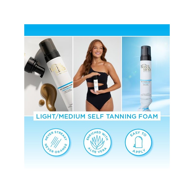 Bondi Sands Self Tanning Foam Light/Medium 200ml/7.04oz