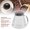 Fdit Transparent High Borosilicate Glass Coffee Pot Exquisite Coffee Maker
