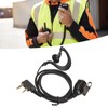 Two Way Radio Earpiece Universal K Head 2 Pin Electroplating