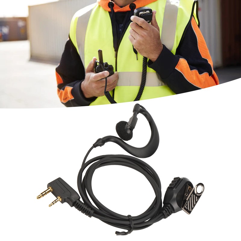 Two Way Radio Earpiece Universal K Head 2 Pin Electroplating