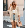 Zeagoo Women's 2025 Summer Crochet Lightweight Cardigan Short Sleeve Boho