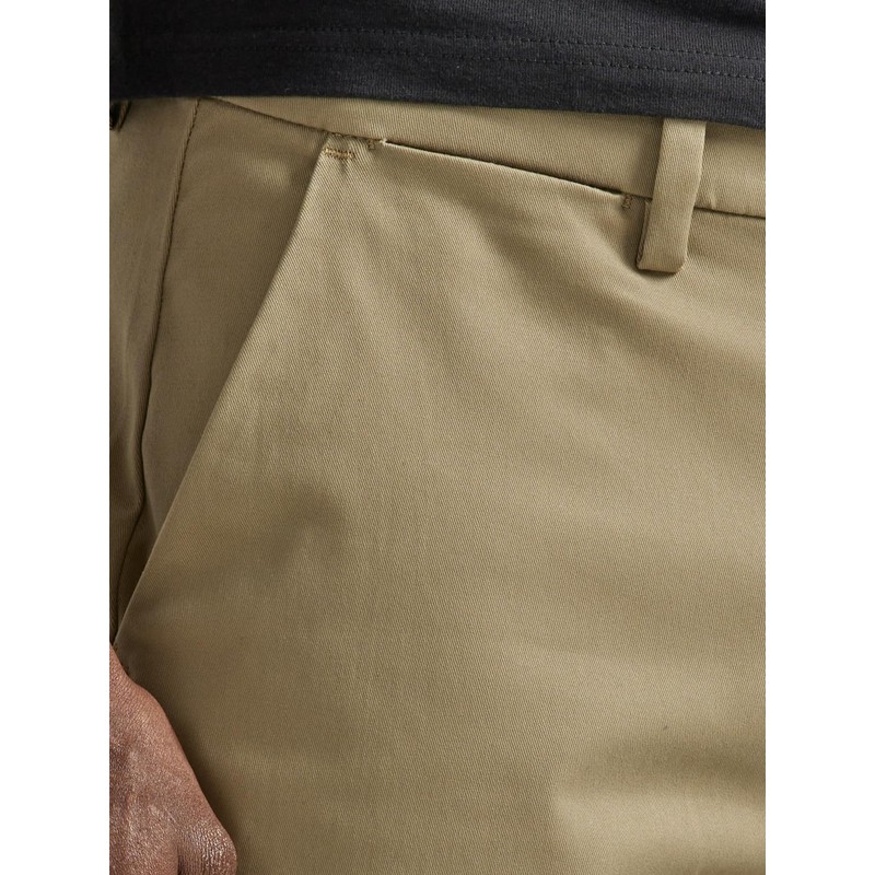 Lee Men's Flat Front Relaxed Straight Pant, Khaki, 36W x