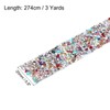 MECCANIXITY 1 Pcs Resin Rhinestones Trim 3 Yards x 0.8