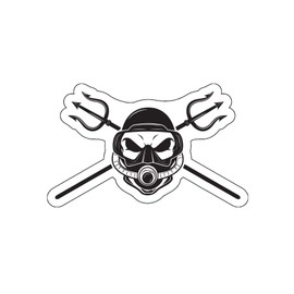 Scuba Diver Decal - Snorkeling Bumper Sticker - Ocean Lake Diving Sticker