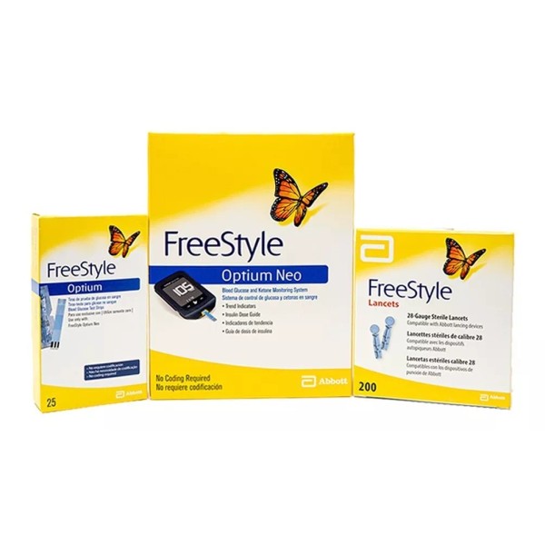Freestyle Kit Inicial Freestyle Optium Neo (25 Tiras + 200 Lancetas)