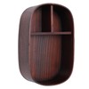 Wooden Lunch Box Portable Food Container Tablewares for Home Office