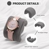 HARFINGTON 3pcs Watch Case Pillow, M-Shaped Watch Pillow Inserts Velvet