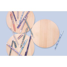 Vera Bradley Black Ink Ballpoint Pen with Gift Box, Green Metal Pen Accepts Standard Refills, Sunlit Garden Greek Sage