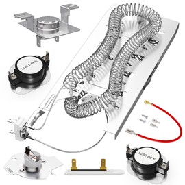 UPGRADE 3387747 WP3387747 Dryer Heating Element Replacement for Whirlpool Cabrio Kenmore He2 Kenmore Elite He3 Maytag Dryers GEW9250PW0 GEQ9800PW1, Replaces WD05X30818 GEQ9800PW2 GEQ9800PW1 MEDB835DW4
