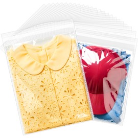 10x13" Clear Self-Sealing Cellophane Bags – Resealable Multipurpose Bags for Clothes, Books, Documents, Plush Toys & Party Favors (Pack of 100)