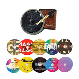 JVHGUBAY Record Player Air Freshener Car Vent Clip Fragrance Diffuser Car Retro air freshener Clip Vent Outlet Car Inter Decor Accessories Car Decoration (Style B)