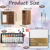 5 PCS Mini Watercolour Paint Set Travel, 8 Grids Pocket